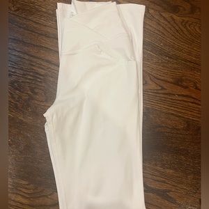 white flare leggings from amazon